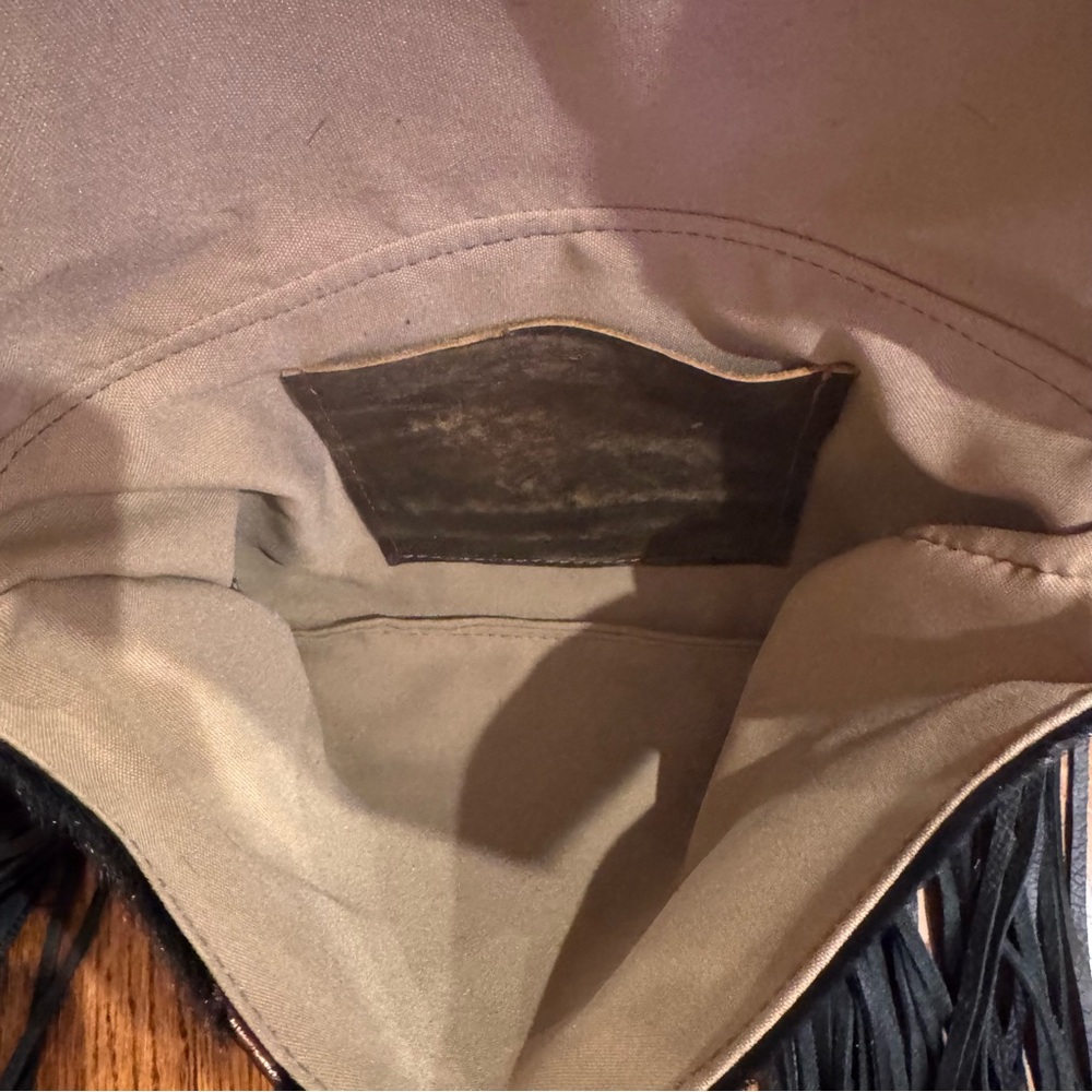 NWT Keep it Gypsy Metallic Peeking Moment Upcycled Maxine Flap Purse - Picture 7 of 9